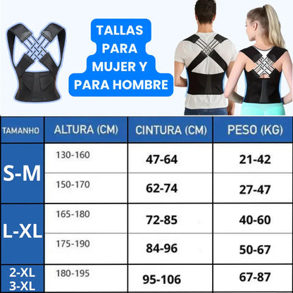 CORRECTOR POSTURA Y REDUCTOR DE CINTURA 2EN 1 ✅Tallas para mujer y para Hombre ✅